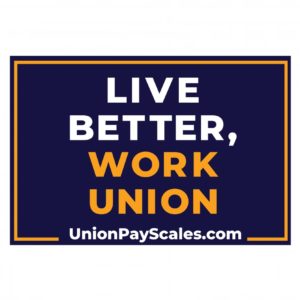 UNION: United We Bargain/Divided We Beg' Bumper Sticker #BP306